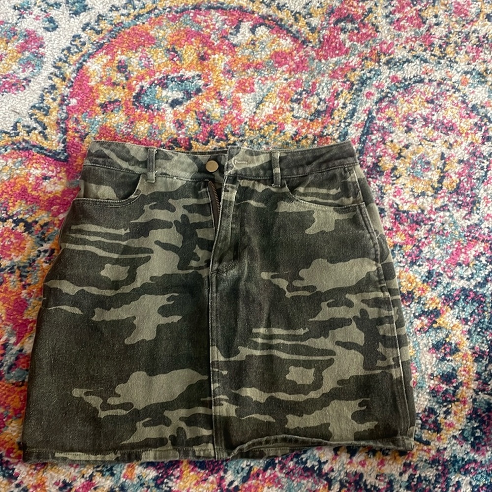 Camo Miniskirt